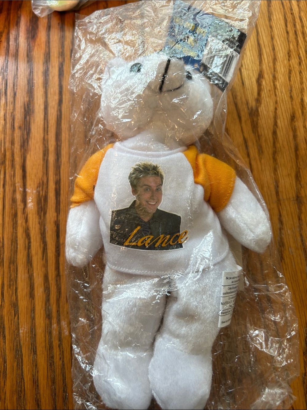 Lance Plush Bear with Yellow Sleeve Tee